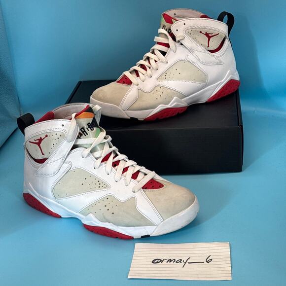 Air Jordan 7 Retro 2015 Hare m9 w10.5 - Picture 3 of 15